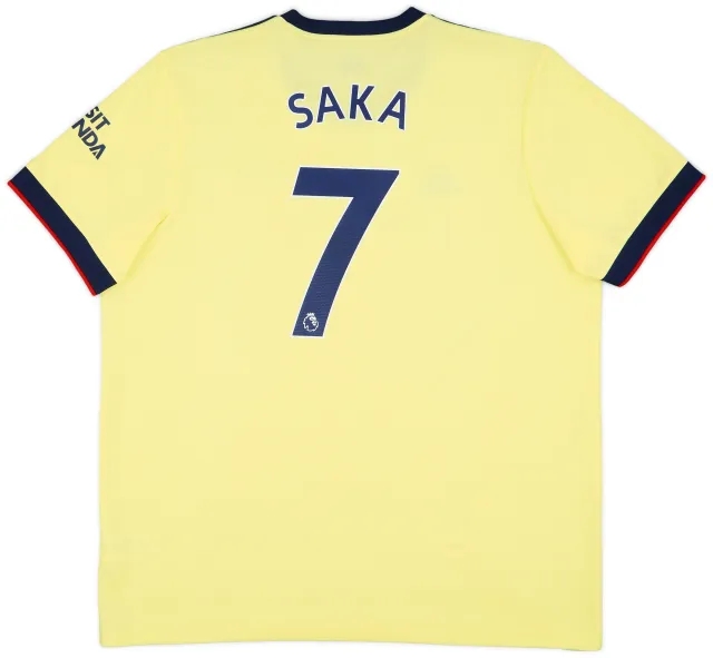 2021-22 Arsenal Away Shirt Saka #7 - 8/10 - (XXL)