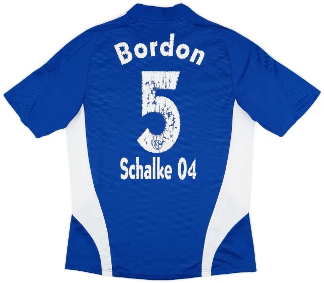 2008-10 Schalke Home Shirt Bordon #5 - 4/10 - (L)
