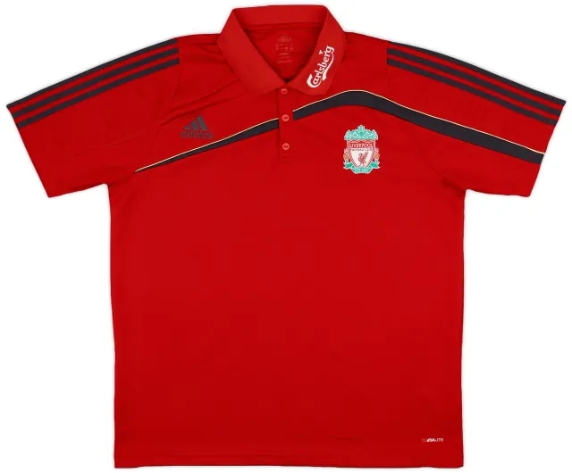 2009-10 Liverpool adidas Polo Shirt - 9/10 - (XL)
