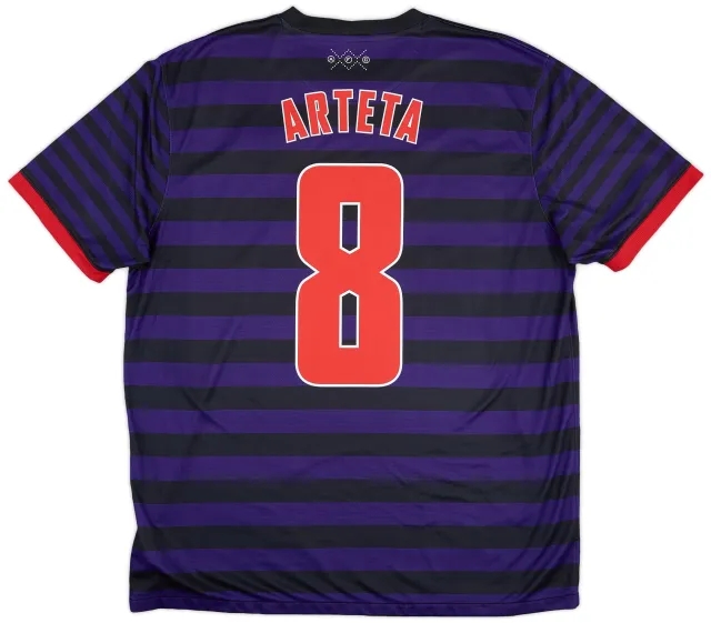 2012-13 Arsenal Away Shirt Arteta #8 - 7/10 - (XL)