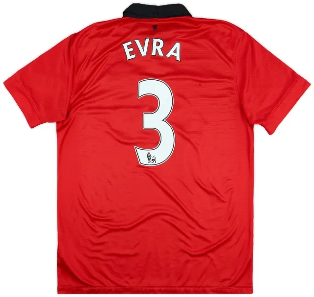 2013-14 Manchester United Home Shirt Evra #3 - 4/10 - (L)