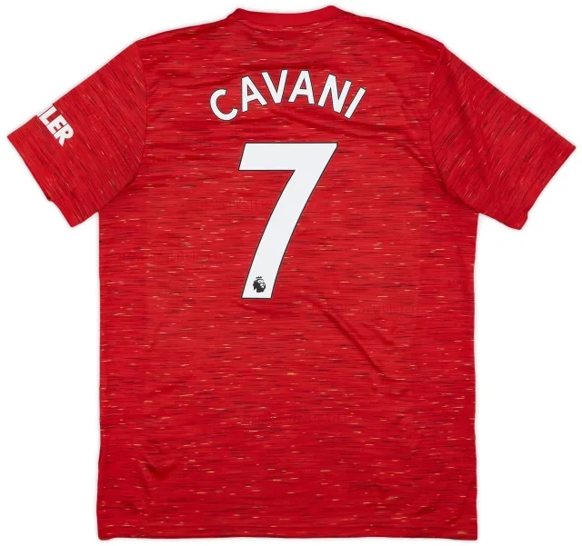 2020-21 Manchester United Home Shirt Cavani #7 - 8/10 - (L)