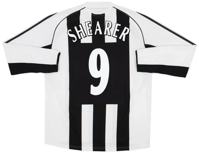 2005-07 Newcastle Home L/S Shirt Shearer #9 - 10/10 - (L)