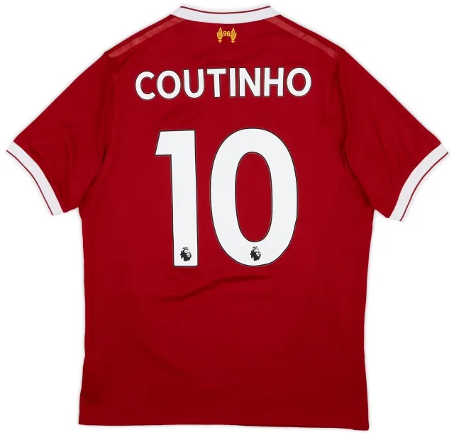 2017-18 Liverpool 125 Years Home Shirt Coutinho #10 - 6/10 - (S)