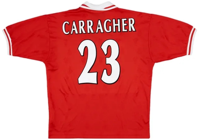1996-98 Liverpool Home Shirt Carragher #23 - 8/10 - (L)
