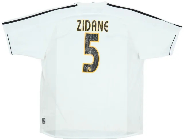 2003-04 Real Madrid Home Shirt Zidane #5 - 5/10 - (L)