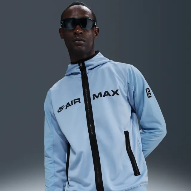 Nike Sportswear Air Max Men's Full-Zip Hoodie - Blue - Polyester