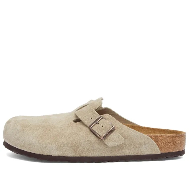 Birkenstock Boston Taupe Suede