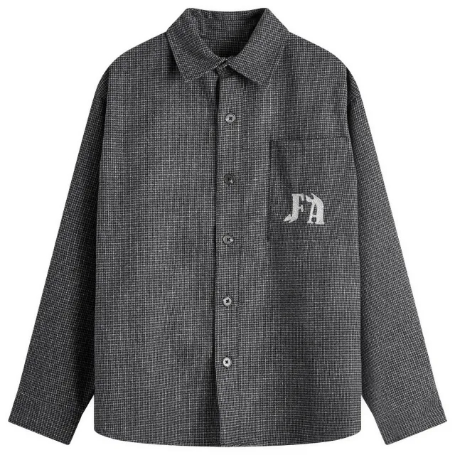 Fucking Awesome Men's Wool Flannel Shirt Shadow