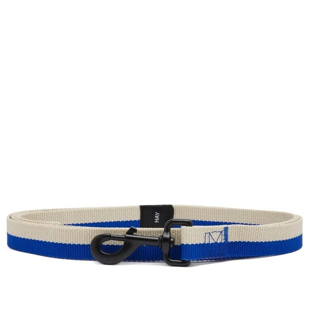 HAY Flat Leash Blue/Off-White