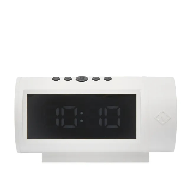 Newgate Clocks Pil LED Alarm Clock White