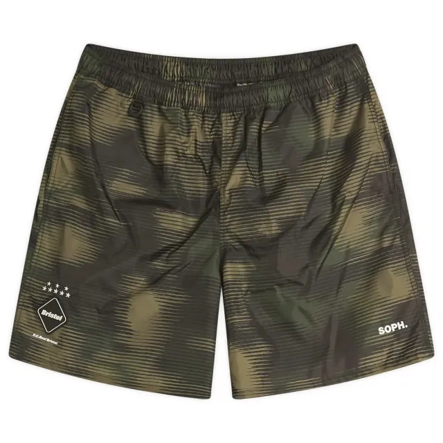 F.C. Real Bristol Men's Speed Camo Easy Shorts Woodland