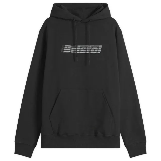 F.C. Real Bristol Men's Effect Line Logo Team Hoodie Black
