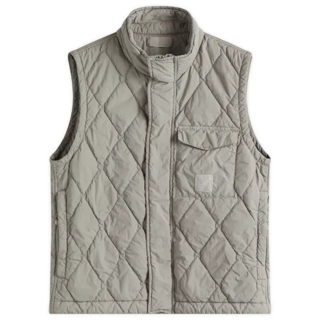 Stone Island Men's Ghost Piece Nylon Smerigliato PrimaLoft Vest Dust
