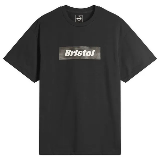 F.C. Real Bristol Men's Speed Camo Box Logo T-Shirt Black