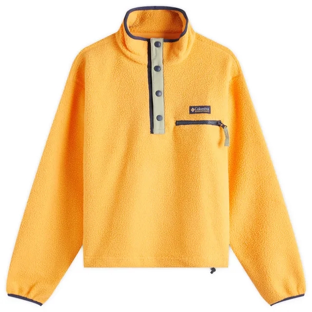 Columbia Women's Helvetia Cropped Half Snap Fleece Summer Orange