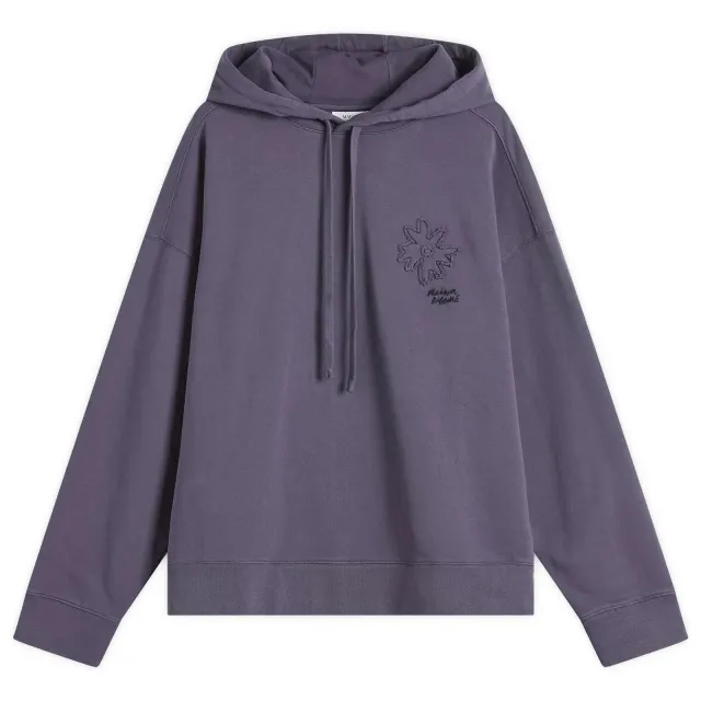 Maison Kitsune Crafted Daisy Oversize Hoodie Fig