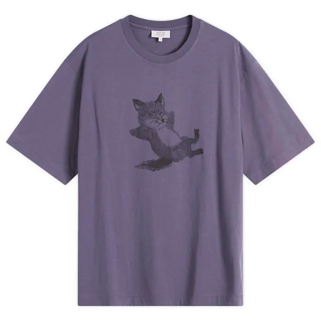 Maison Kitsune Chillax Print Oversize T-Shirt Fig