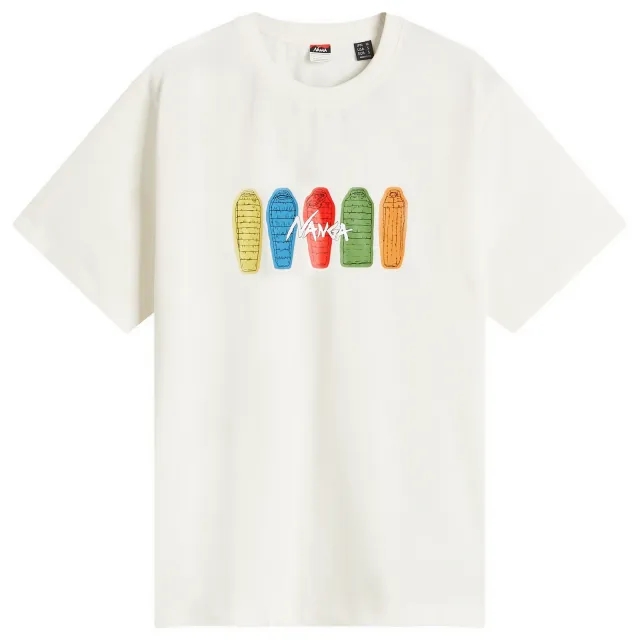 NANGA Men's Eco Hybrid Sleeping Bag T-Shirt White