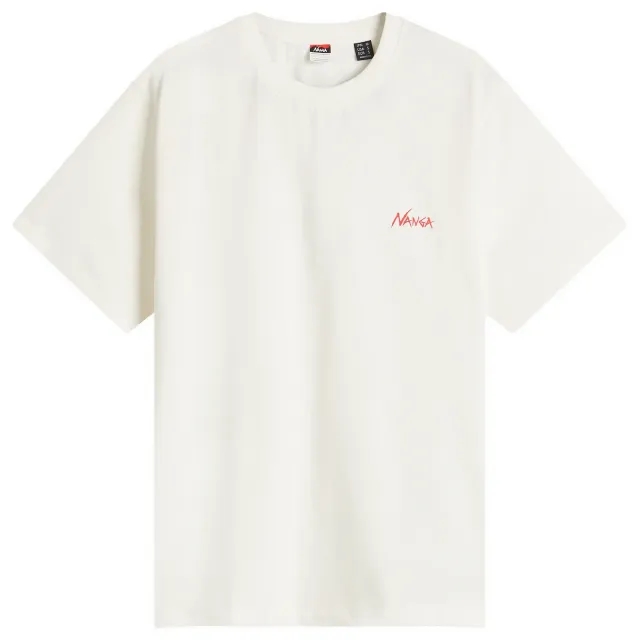 NANGA Men's Eco Hybrid Big Bass T-Shirt White