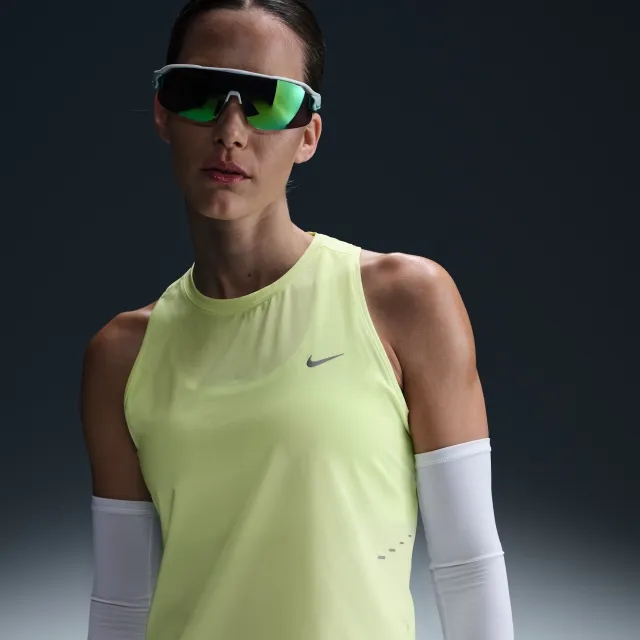 Nike Swift Women's Dri-FIT Running Tank Top - Yellow - Polyester/Elastane