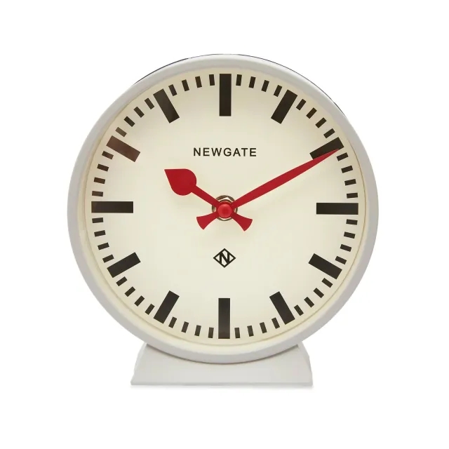 Newgate Clocks M Mantel Railway Clock Grey