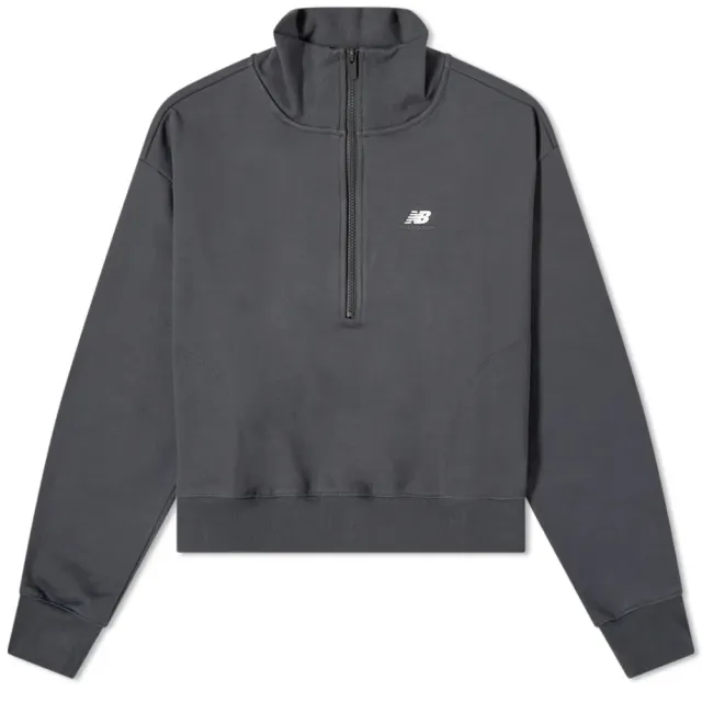 New Balance Women's NB Athletics Quarter Zip Top Blacktop