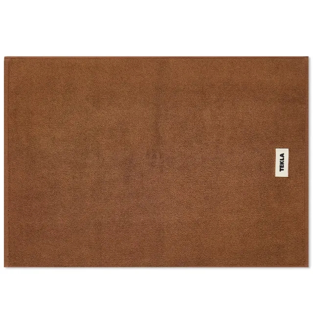 Tekla Fabrics Organic Terry Bath Mat Kodiak Brown