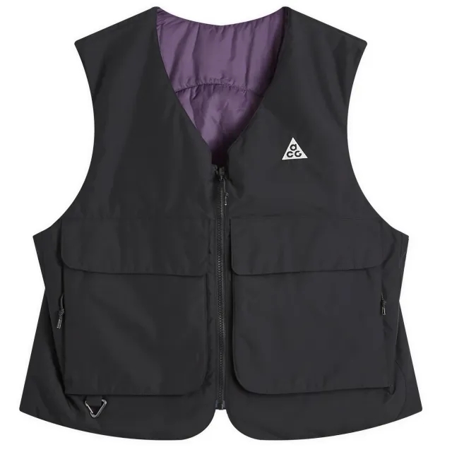 Nike Men's ACG Primaloft Reversible Vest Black/Dark Raisin/Summit White