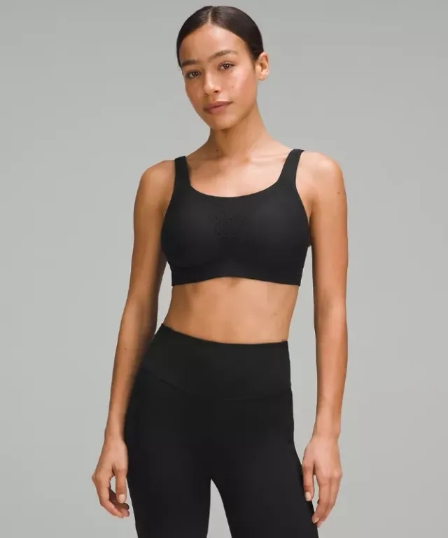 lululemon – Women's Run Times Sports Bra High Support, B-G Cups – Color Black – Size 38D