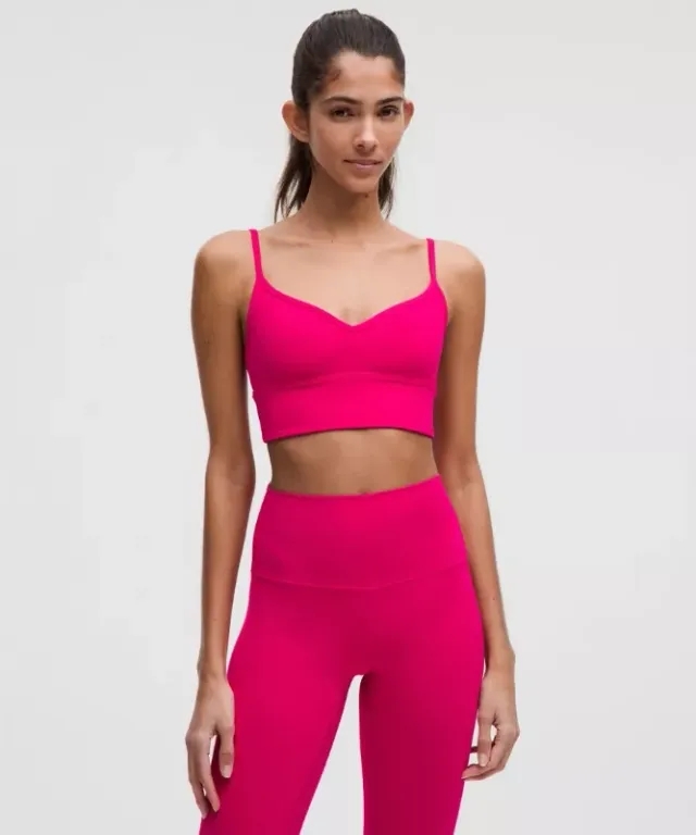 lululemon – Women's Align Sweetheart Sports Bra Light Support, A/B Cup – Color Pink – Size 10