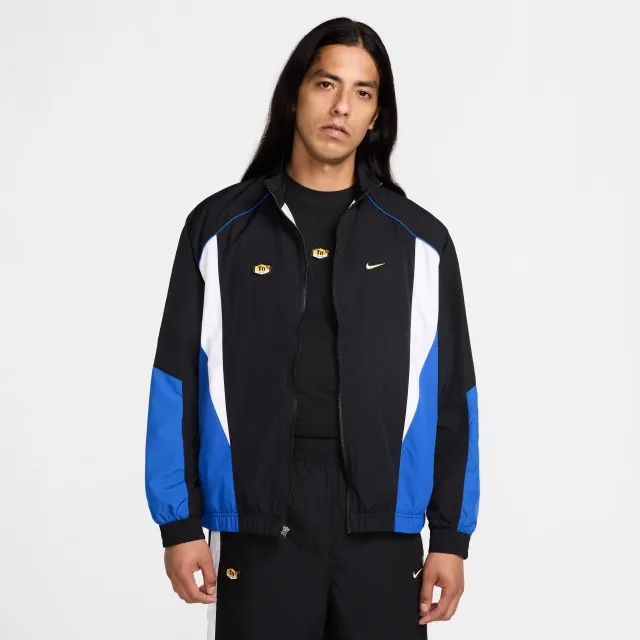 Nike Sportswear Men's Woven Track Jacket - Black - Nylon