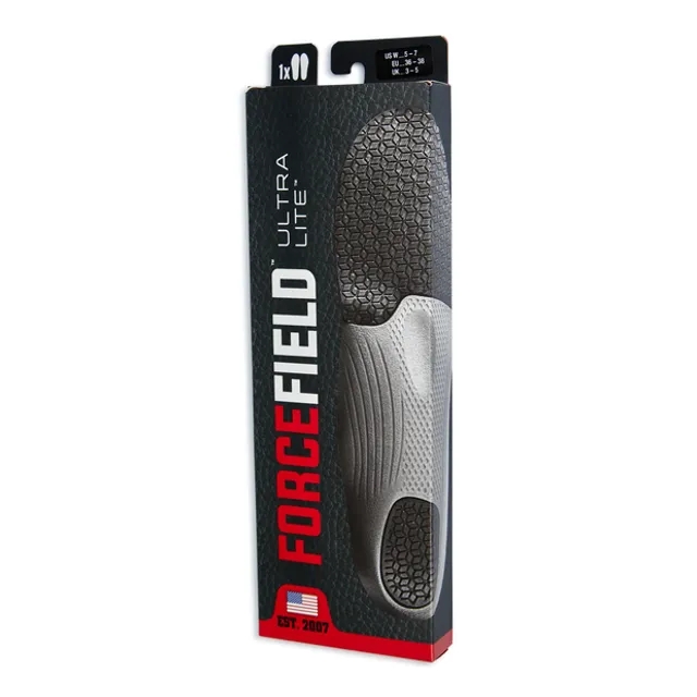Forcefield Ultra Lite Unisex Insoles - Black