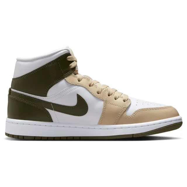 Jordan 1 Mid Women Shoes - White