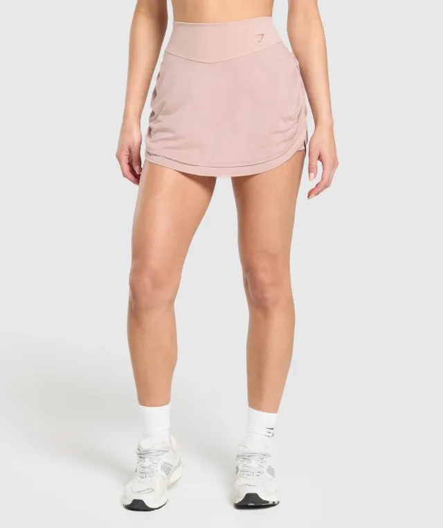  Ruched Skort - Muted Pink