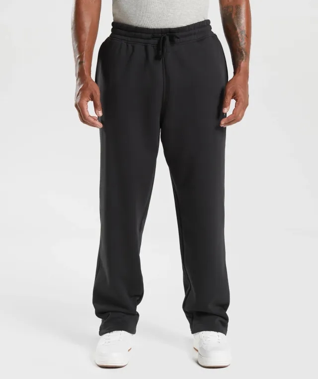  Crest Straight Leg Joggers - Black