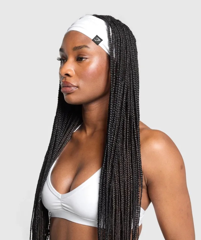  Diffuse Sweat Headband - White