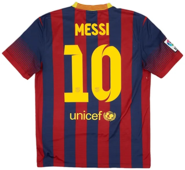 2013-14 Barcelona Home Shirt Messi #10 - 7/10 - (M)