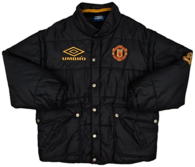 1994-96 Manchester United Umbro Padded Bench Coat - 8/10 - (L)