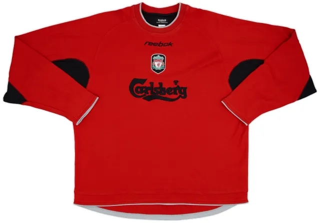 2002-03 Liverpool Reebok Sweat Top - 8/10 - (XXL)
