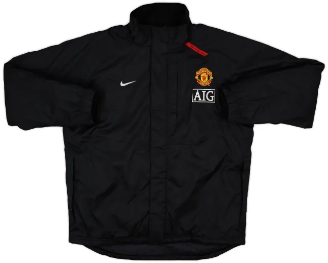 2007-08 Manchester United Nike Padded Bench Coat - 8/10 - (L)