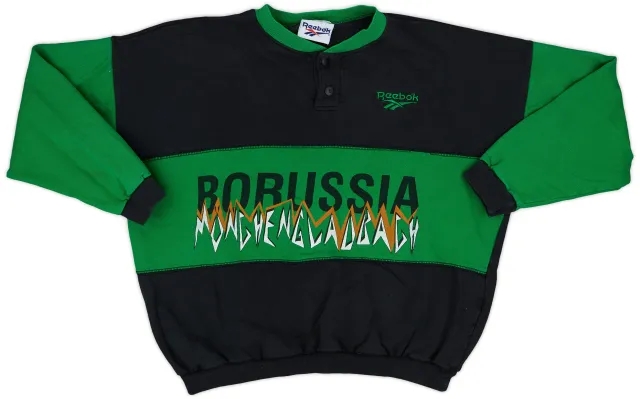 1996-97 Borussia Monchengladbach Reebok Rugby Polo Shirt - 8/10 - (XXL)