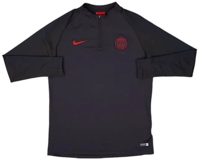 2019-20 Paris Saint-Germain Nike 1/4 Zip Drill Top - 8/10 - (L)
