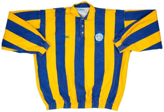 1993-94 Leeds United Asics Denim Drill Top - 8/10 - (XXL)