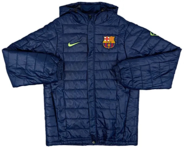 2009-10 Barcelona Nike Padded Bench Coat - 8/10 - (S)
