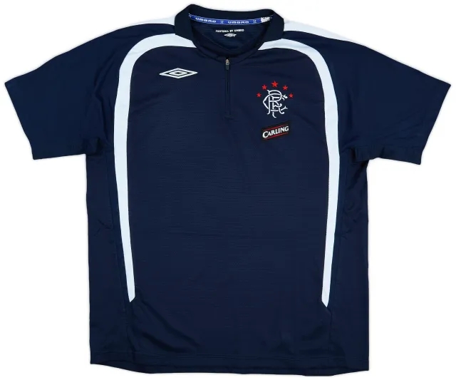 2006-07 Rangers Umbro 1/4 Zip Training Shirt - 9/10 - (L)
