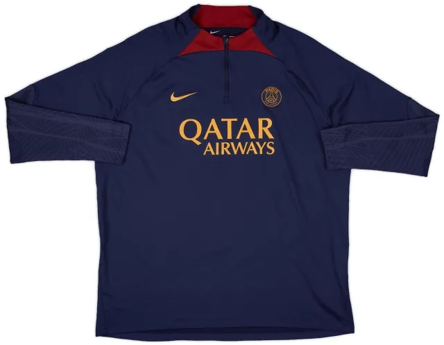 2023-24 Paris Saint-Germain Nike 1/4 Zip Drill Top - 8/10 - (XXL)