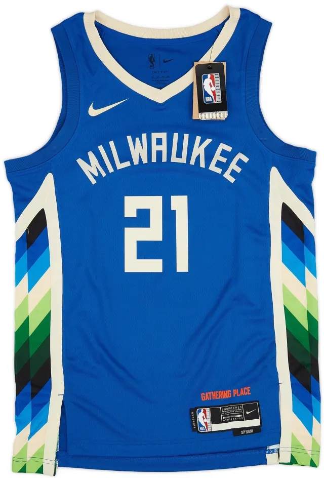 2022-23 Milwaukee Bucks Holiday #21 Nike Swingman Alternate Jersey (M)