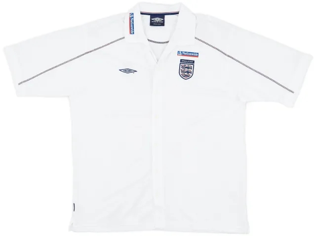 2004-06 England Umbro Button Up Shirt - 9/10 - (XXL)