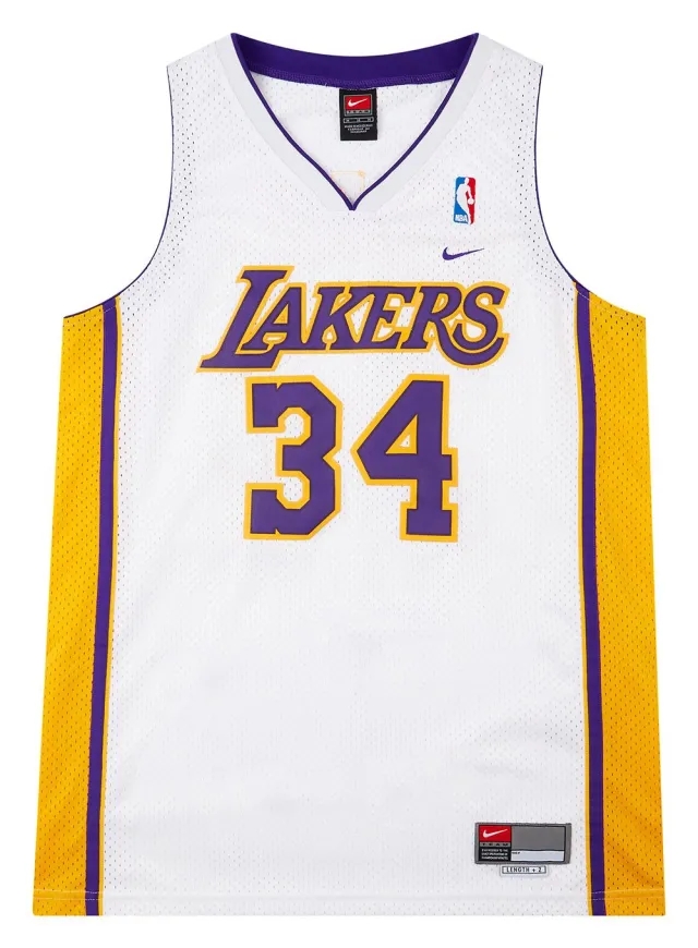 2002-04 LA Lakers O'Neal #34 Nike Swingman Alternate Jersey (Excellent) M